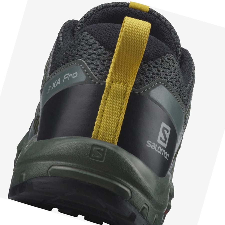 Salomon XA PRO V8 Trail Futócipő Gyerek Olivazöld | HU 3595YXF